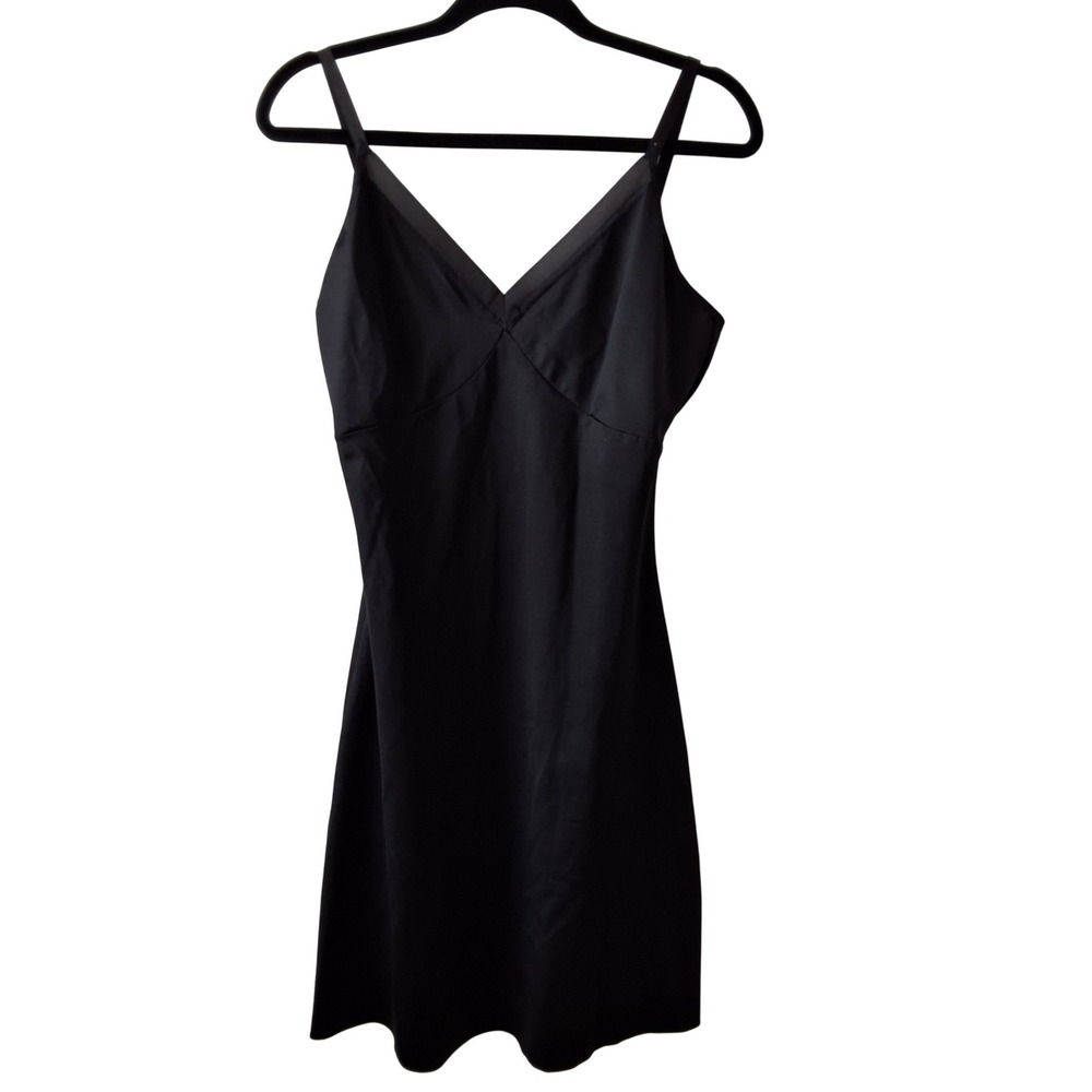 Spanx 1X Black Shaping Full Slip V-Neck Adjustable Straps Undergarment Lingerie